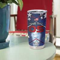 Custom United States Soccer Tumbler Cup American Flag Stars Trophy
