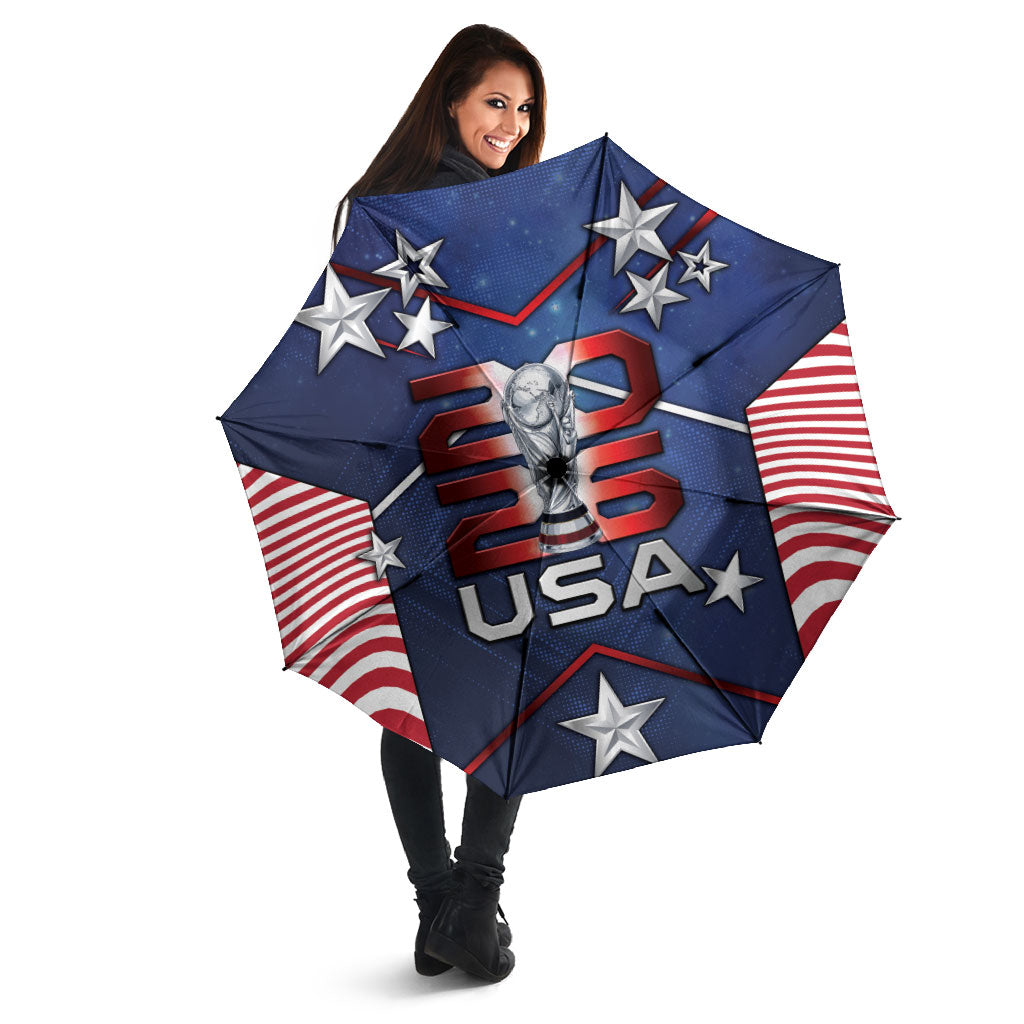 United States Soccer Umbrella American Flag Stars Trophy