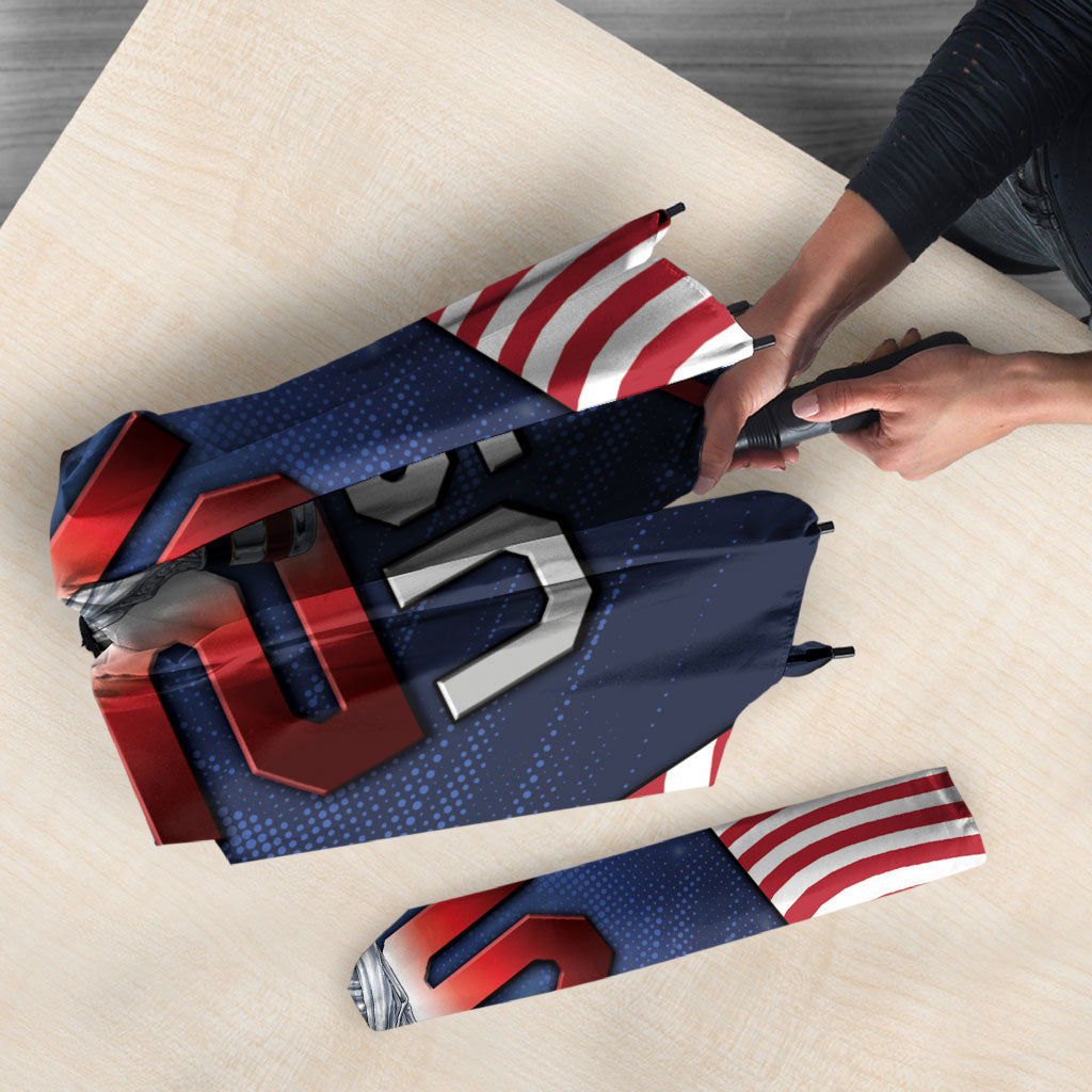 United States Soccer Umbrella American Flag Stars Trophy