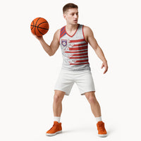 Custom Paraguay Football Basketball Jersey Stripes Typography With Nanduti Flower Patterns