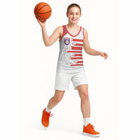 Custom Paraguay Football Basketball Jersey Stripes Typography With Nanduti Flower Patterns
