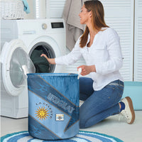 Uruguay Football Laundry Basket Sun Of May Symbol Unique Style