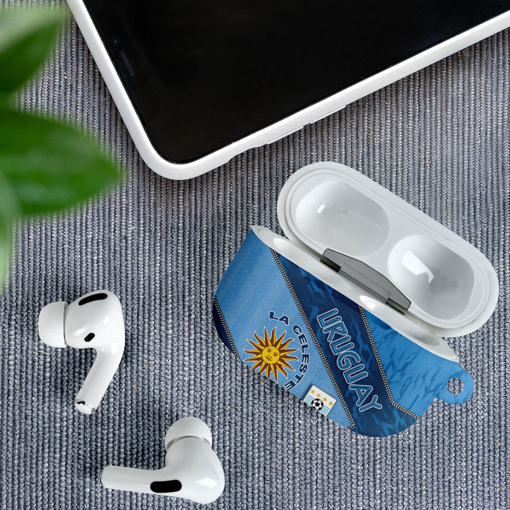 Uruguay Football AirPods Case Sun Of May Symbol Unique Style