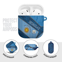 Uruguay Football AirPods Case Sun Of May Symbol Unique Style