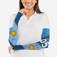 Custom Uruguay Football Arm Sleeves Sun Of May Symbol Unique Style