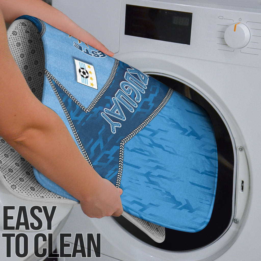 Uruguay Football Bathroom Set Sun Of May Symbol Unique Style
