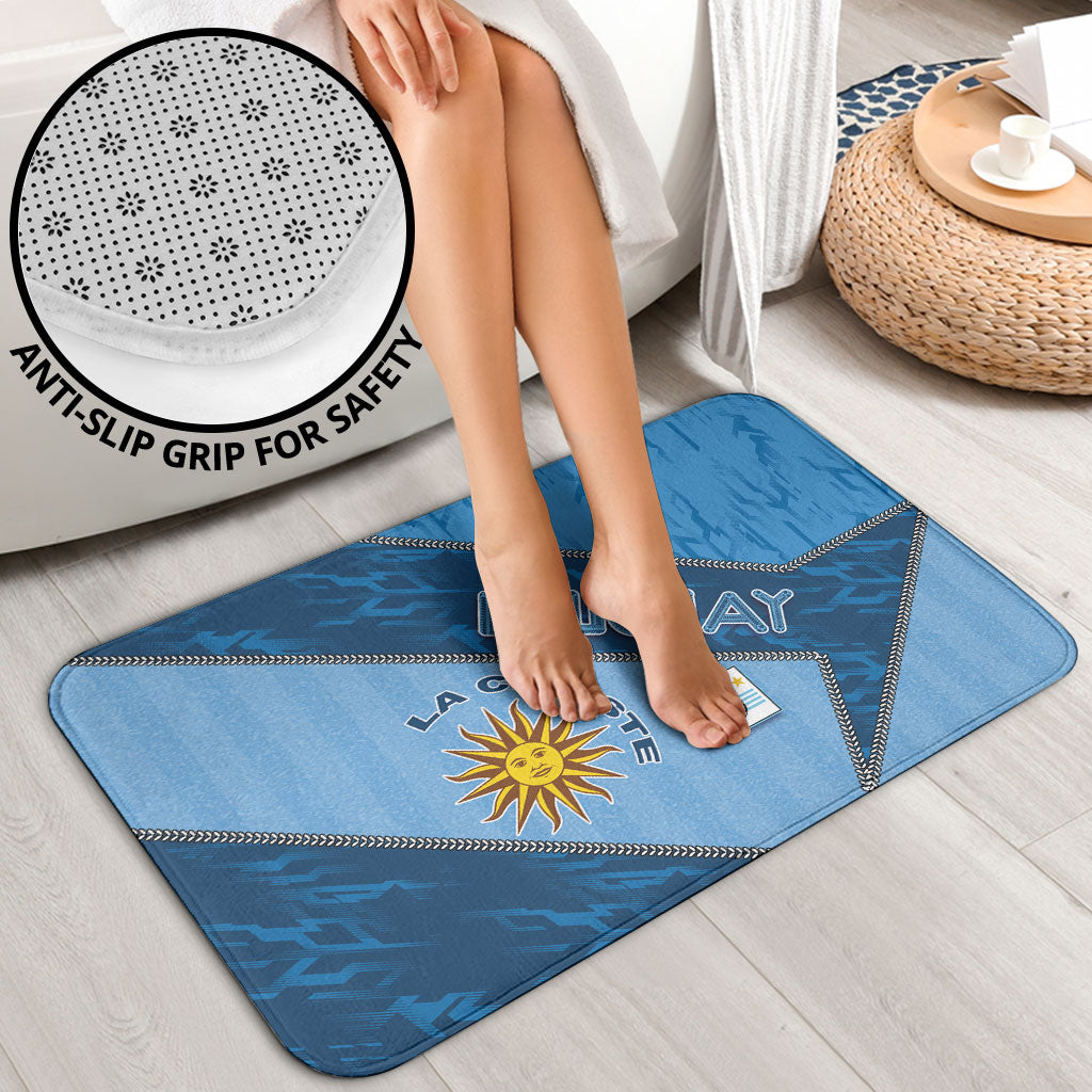 Uruguay Football Bathroom Set Sun Of May Symbol Unique Style