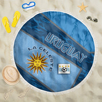 Uruguay Football Beach Blanket Sun Of May Symbol Unique Style