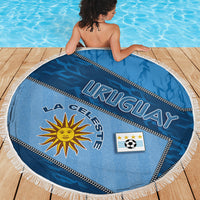 Uruguay Football Beach Blanket Sun Of May Symbol Unique Style