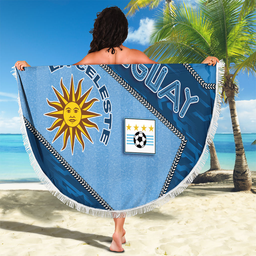 Uruguay Football Beach Blanket Sun Of May Symbol Unique Style