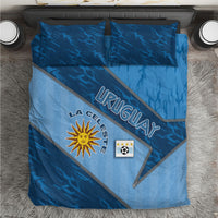 Uruguay Football Bedding Set Sun Of May Symbol Unique Style
