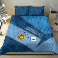 Uruguay Football Bedding Set Sun Of May Symbol Unique Style