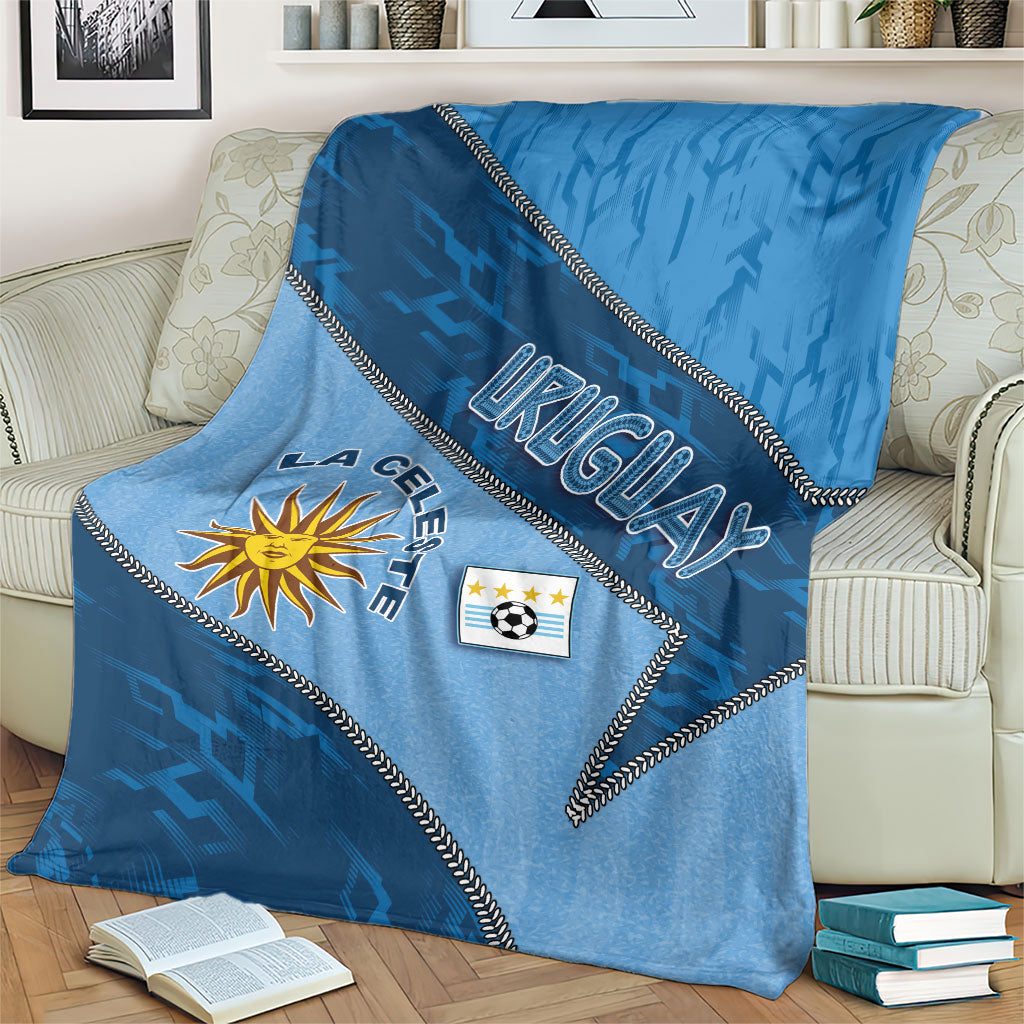 Uruguay Football Blanket Sun Of May Symbol Unique Style