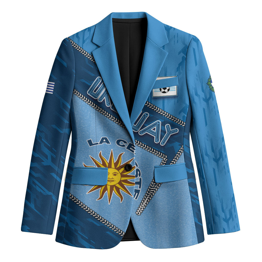 Custom Uruguay Football Blazer Sun Of May Symbol Unique Style