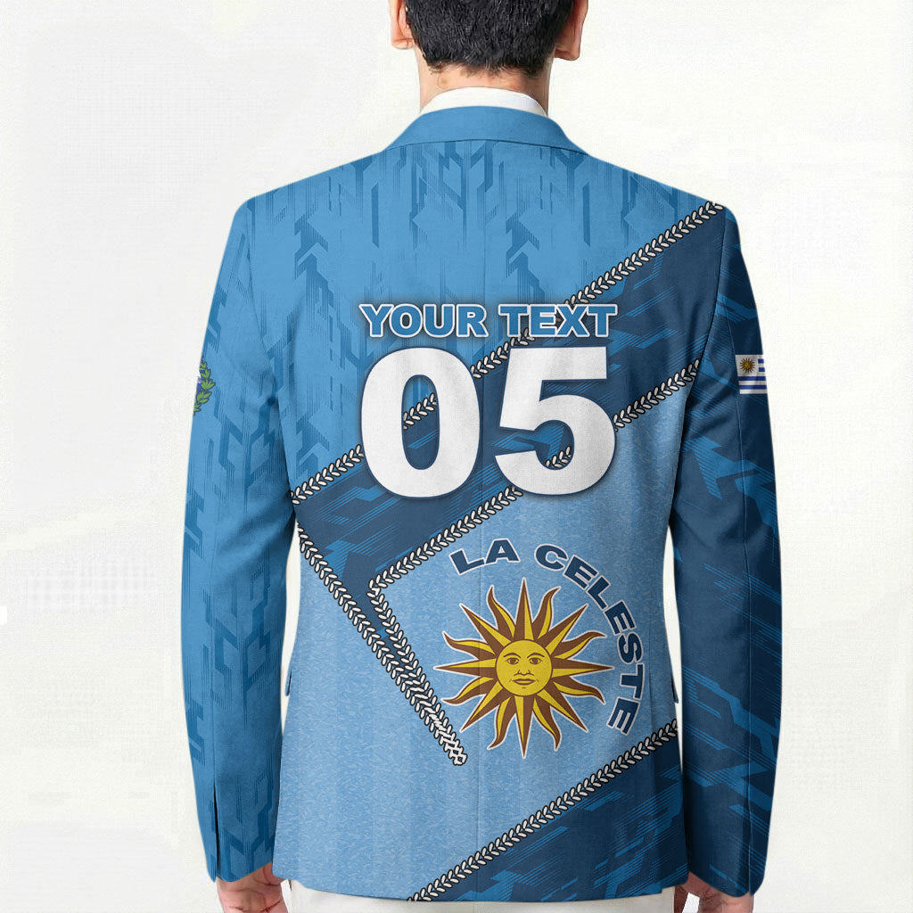 Custom Uruguay Football Blazer Sun Of May Symbol Unique Style