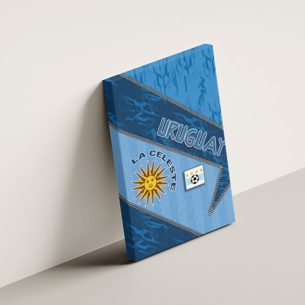 Uruguay Football Canvas Wall Art Sun Of May Symbol Unique Style