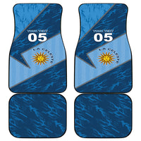 Custom Uruguay Football Car Mats Sun Of May Symbol Unique Style