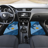 Custom Uruguay Football Car Mats Sun Of May Symbol Unique Style