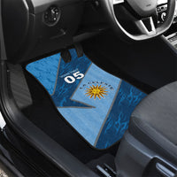 Custom Uruguay Football Car Mats Sun Of May Symbol Unique Style