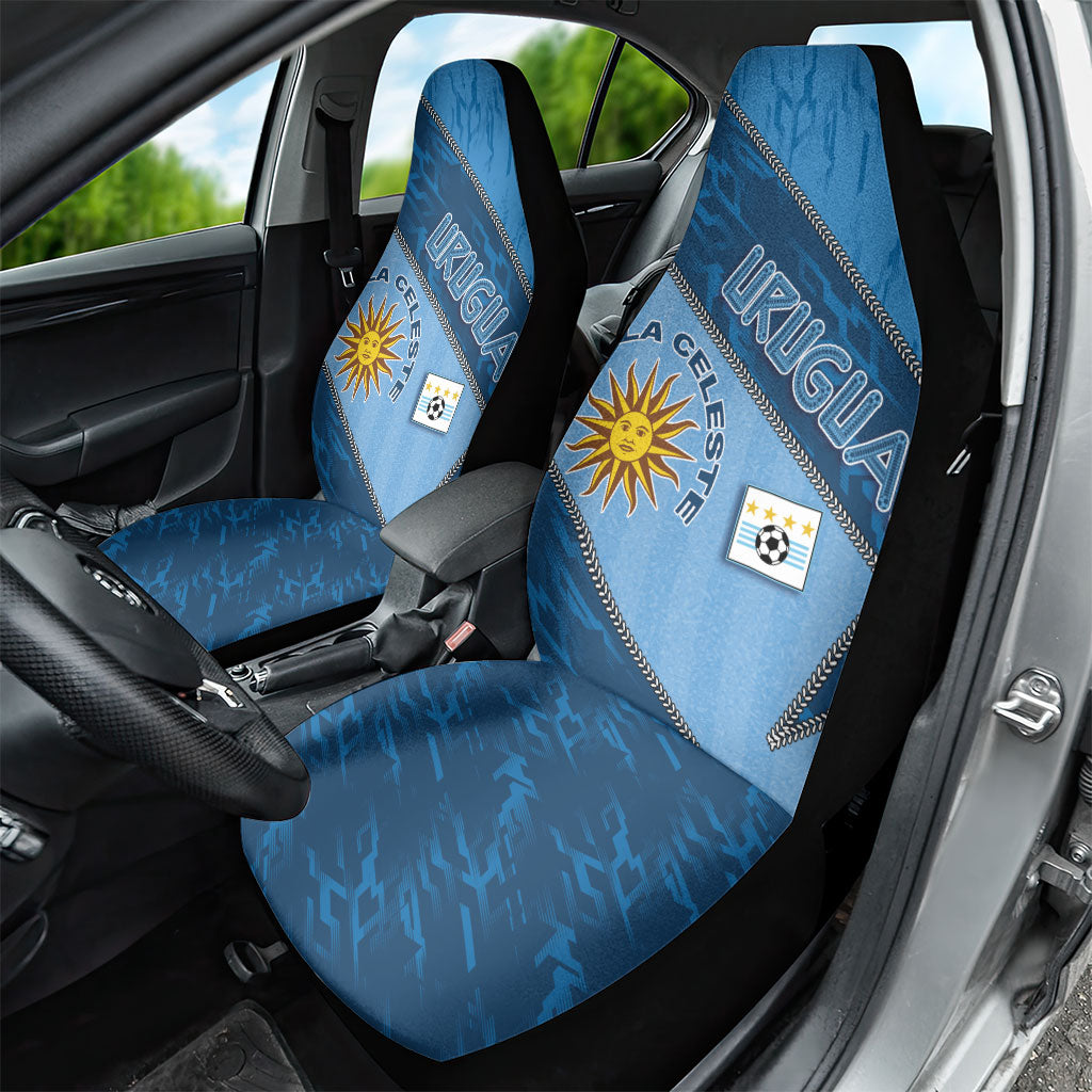 Uruguay Football Car Seat Cover Sun Of May Symbol Unique Style