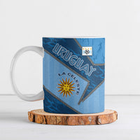 Custom Uruguay Football Ceramic Mug Sun Of May Symbol Unique Style
