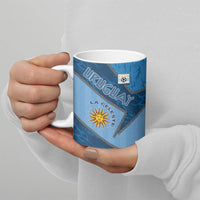 Custom Uruguay Football Ceramic Mug Sun Of May Symbol Unique Style