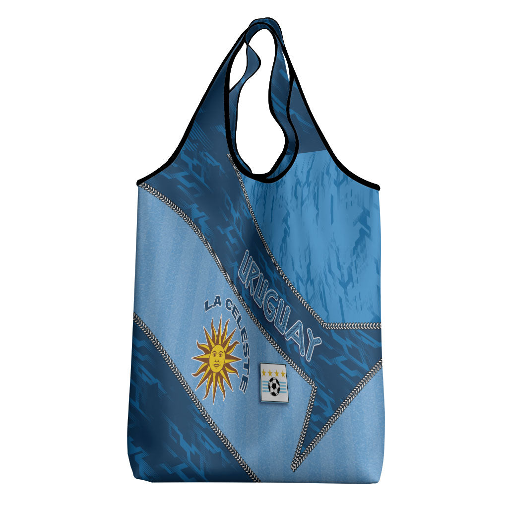 Uruguay Football Grocery Bag Sun Of May Symbol Unique Style