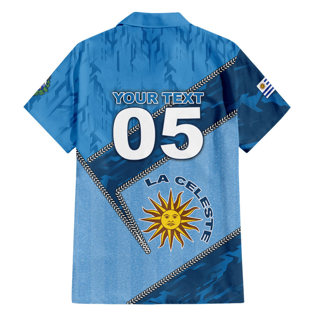 Custom Uruguay Football Hawaiian Shirt Sun Of May Symbol Unique Style