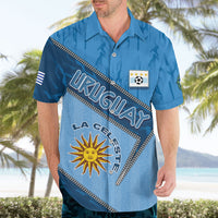 Custom Uruguay Football Hawaiian Shirt Sun Of May Symbol Unique Style
