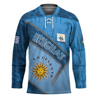 Custom Uruguay Football Hockey Jersey Sun Of May Symbol Unique Style