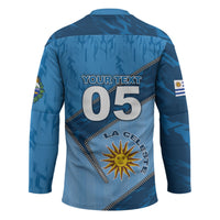 Custom Uruguay Football Hockey Jersey Sun Of May Symbol Unique Style