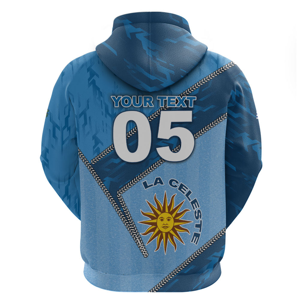 Custom Uruguay Football Hoodie Sun Of May Symbol Unique Style