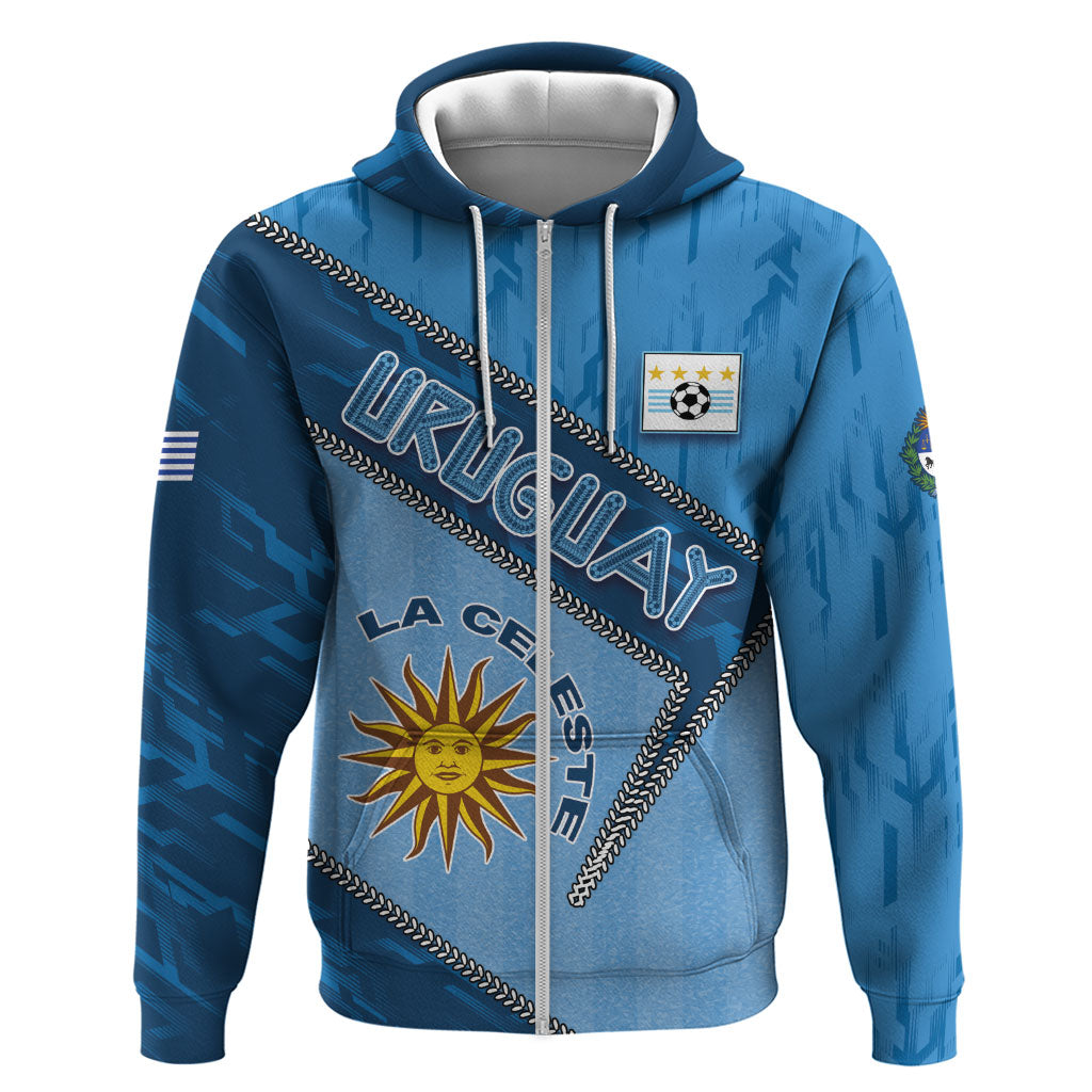 Custom Uruguay Football Hoodie Sun Of May Symbol Unique Style