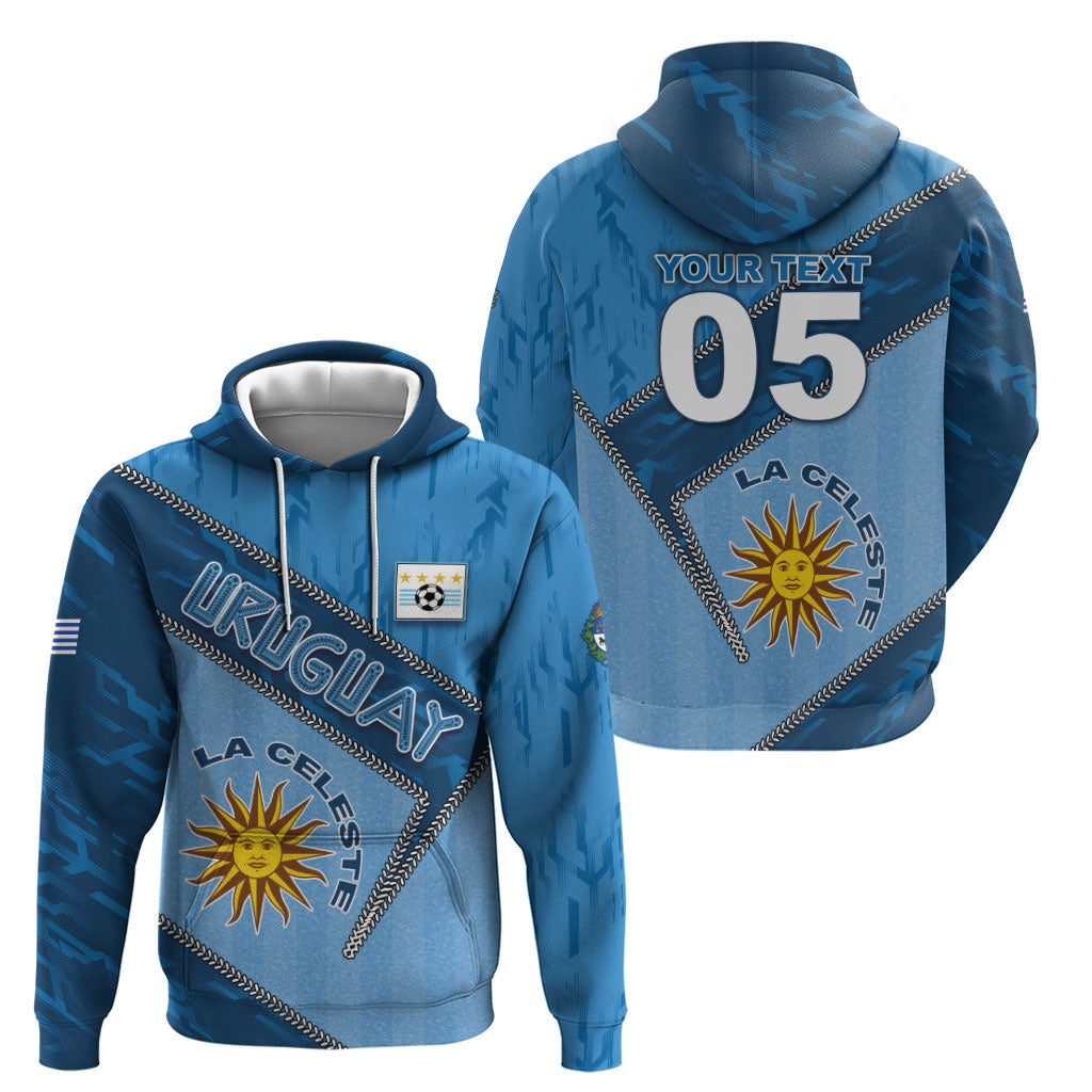 Custom Uruguay Football Hoodie Sun Of May Symbol Unique Style