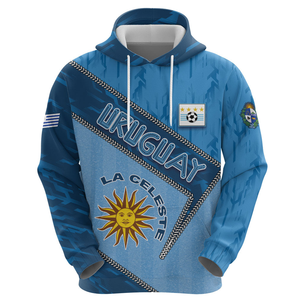 Custom Uruguay Football Hoodie Sun Of May Symbol Unique Style
