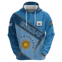 Custom Uruguay Football Hoodie Sun Of May Symbol Unique Style