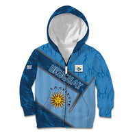 Custom Uruguay Football Kid Hoodie Sun Of May Symbol Unique Style