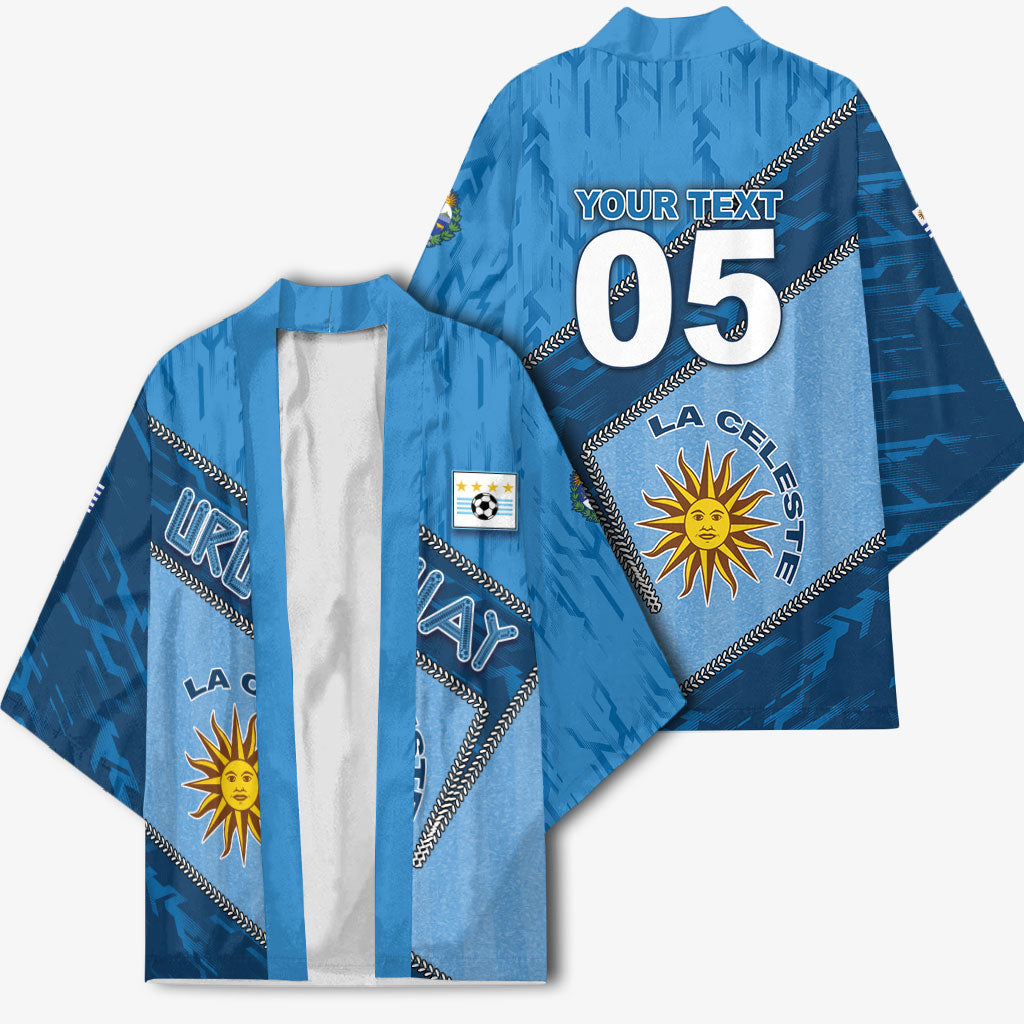 Custom Uruguay Football Kimono Sun Of May Symbol Unique Style