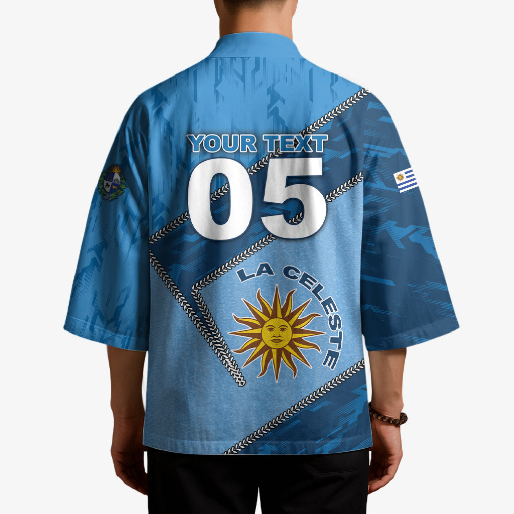 Custom Uruguay Football Kimono Sun Of May Symbol Unique Style