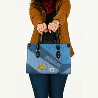 Uruguay Football Leather Bag Sun Of May Symbol Unique Style