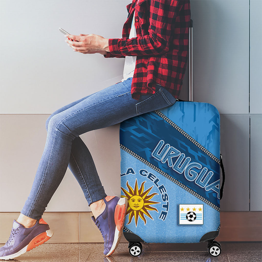 Uruguay Football Luggage Cover Sun Of May Symbol Unique Style