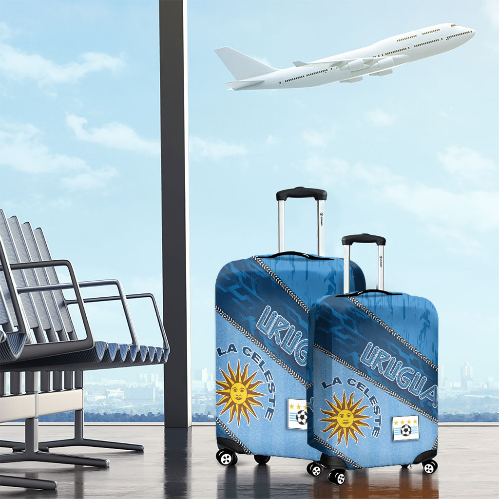 Uruguay Football Luggage Cover Sun Of May Symbol Unique Style