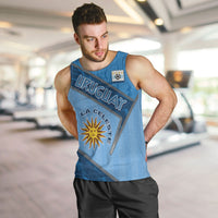 Custom Uruguay Football Men Tank Top Sun Of May Symbol Unique Style