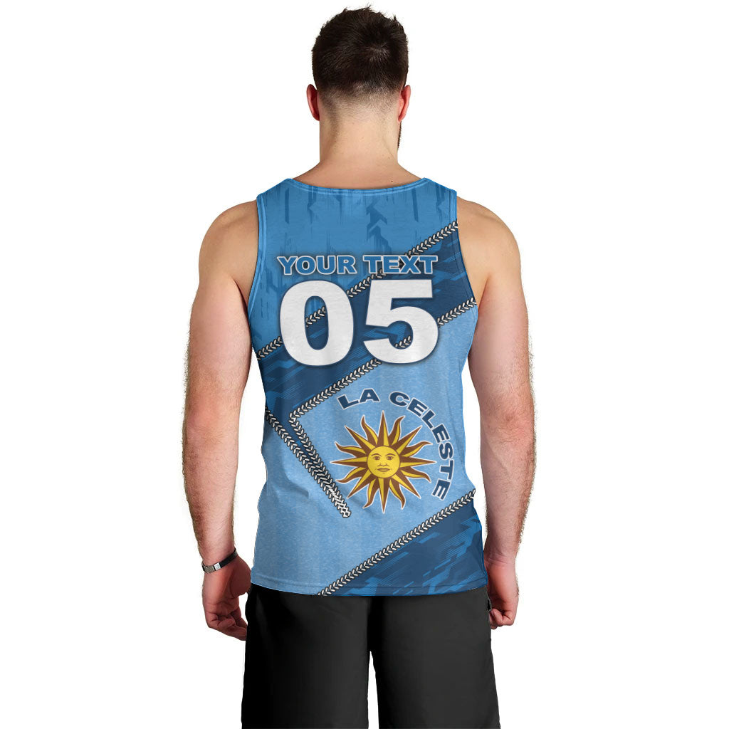 Custom Uruguay Football Men Tank Top Sun Of May Symbol Unique Style