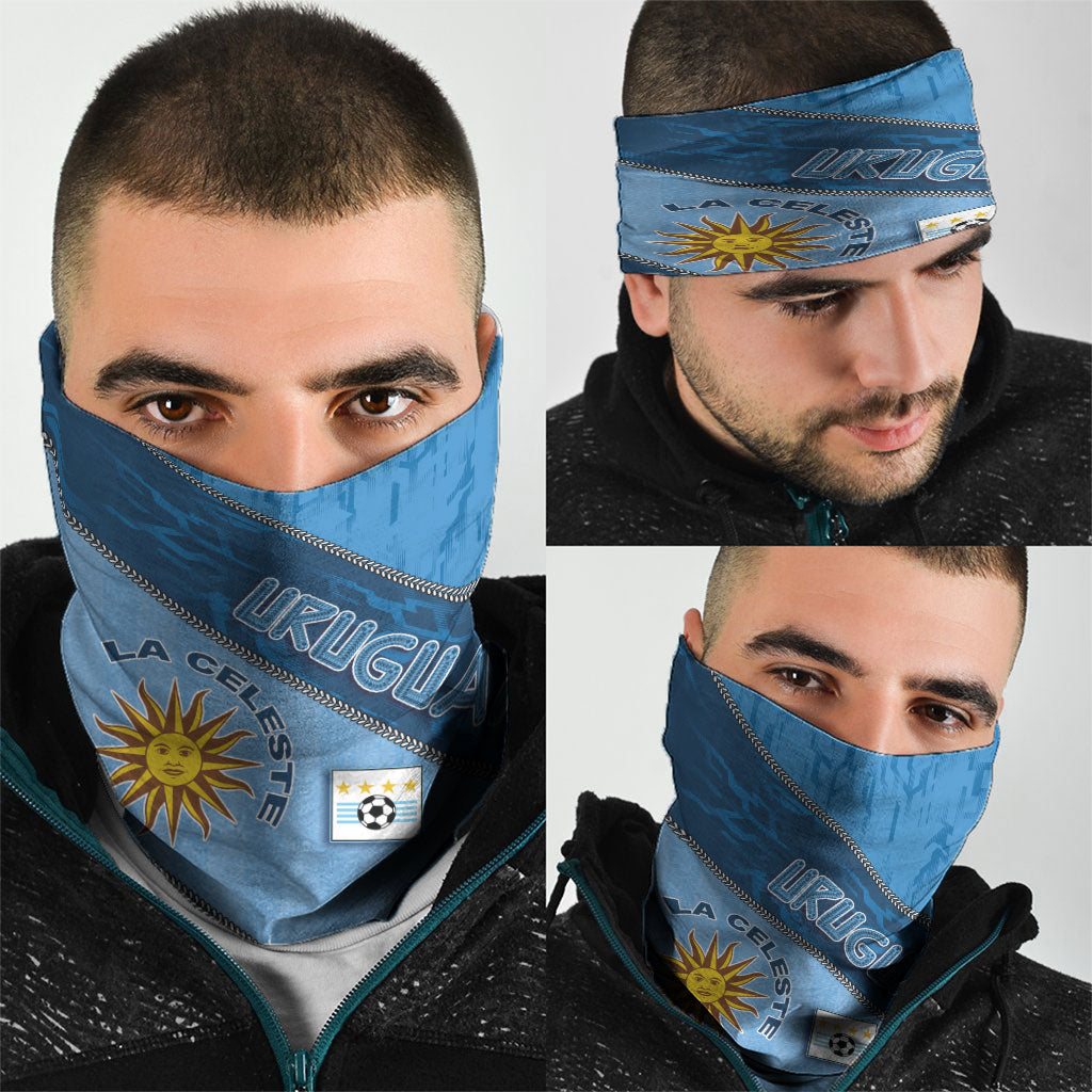 Uruguay Football Neck Gaiter Sun Of May Symbol Unique Style