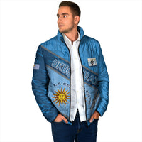 Custom Uruguay Football Padded Jacket Sun Of May Symbol Unique Style