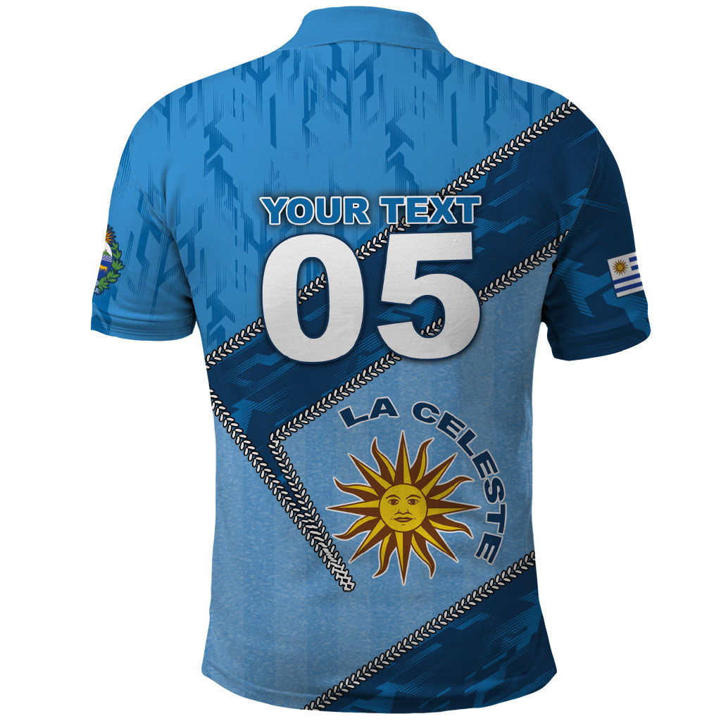 Custom Uruguay Football Polo Shirt Sun Of May Symbol Unique Style