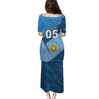 Custom Uruguay Football Puletasi Sun Of May Symbol Unique Style