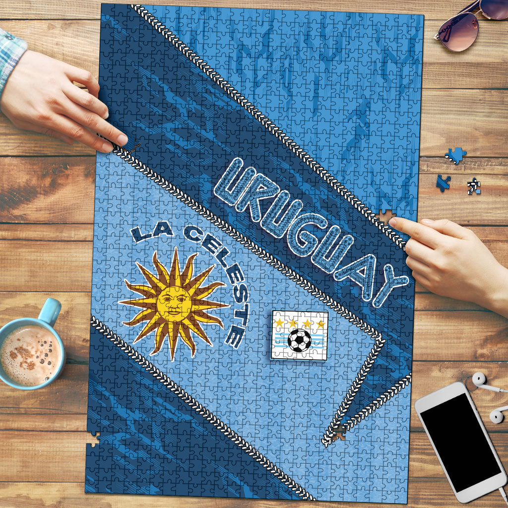 Uruguay Football Puzzle Sun Of May Symbol Unique Style