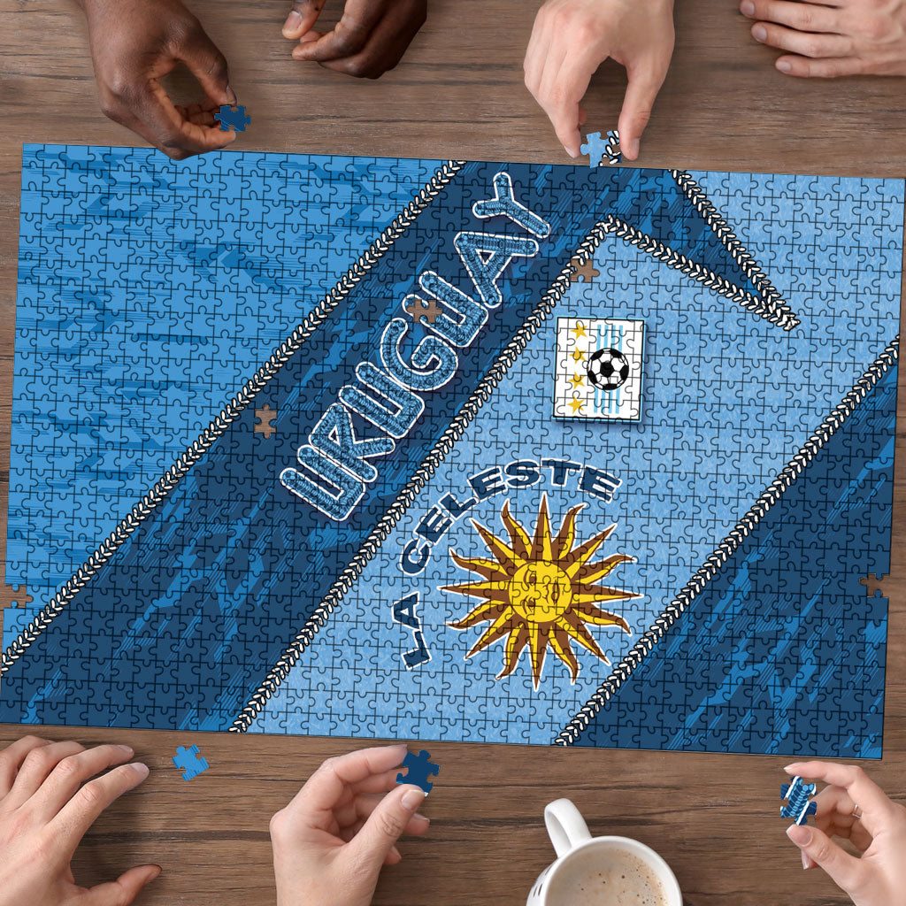 Uruguay Football Puzzle Sun Of May Symbol Unique Style